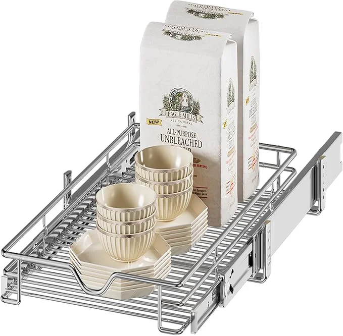 Organic DINDON Pull Out Cabinet Organizer 11 W x 18 D Pull Out Drawers for Kitchen Cabinets Slide Out Cabinets Shelves 1 Tier Pull Out Cabinet Drawer Organization for KitchenAbout ThisOverview Practical