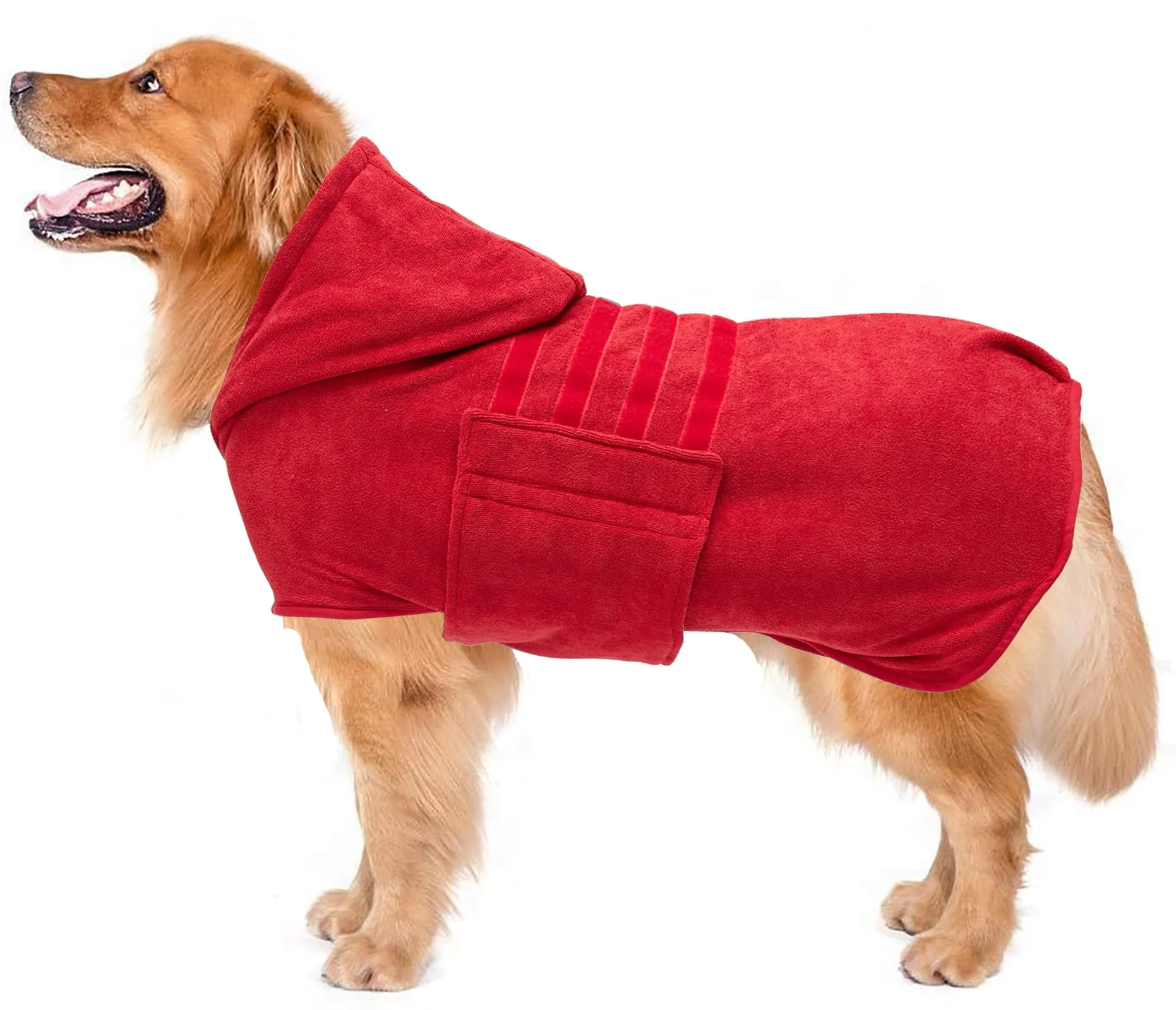 Powerful Geyecete Dog Drying Coats with Hood – Fast Microfibre Bathrobe for Pets Prestigious