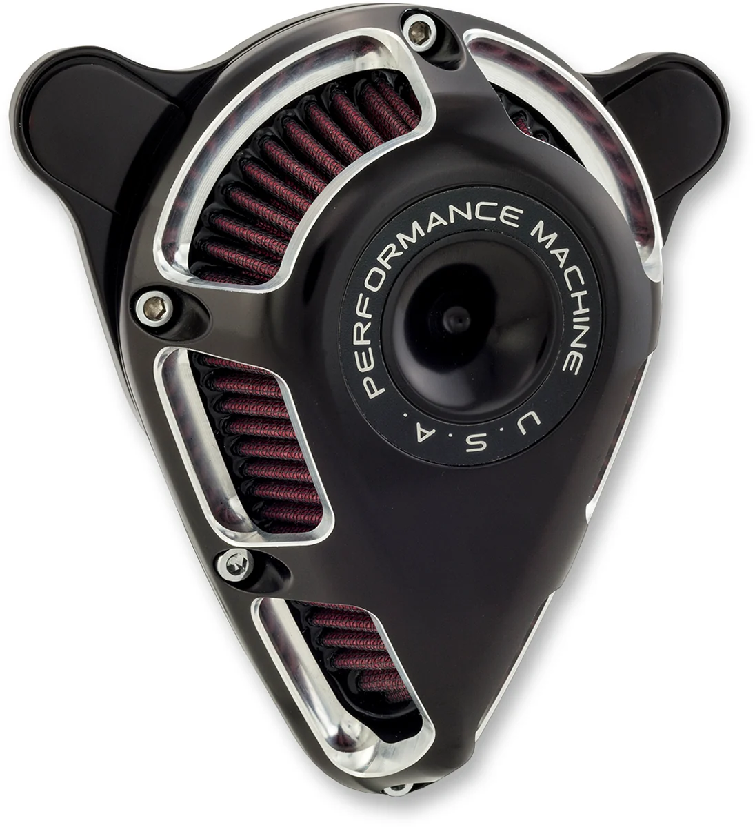 Fashionable PERFORMANCE MACHINE PM Jet Air Cleaner Kit – Contrast Cut 0206-2114-BM Prestigious
