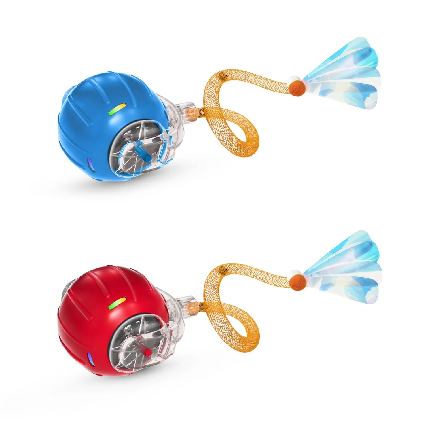 Genuine metiya 2 PCS Interactive Cat Toys Balls — Motion-Activated Indoor Cat Toys with Elastic Tail Recyclable