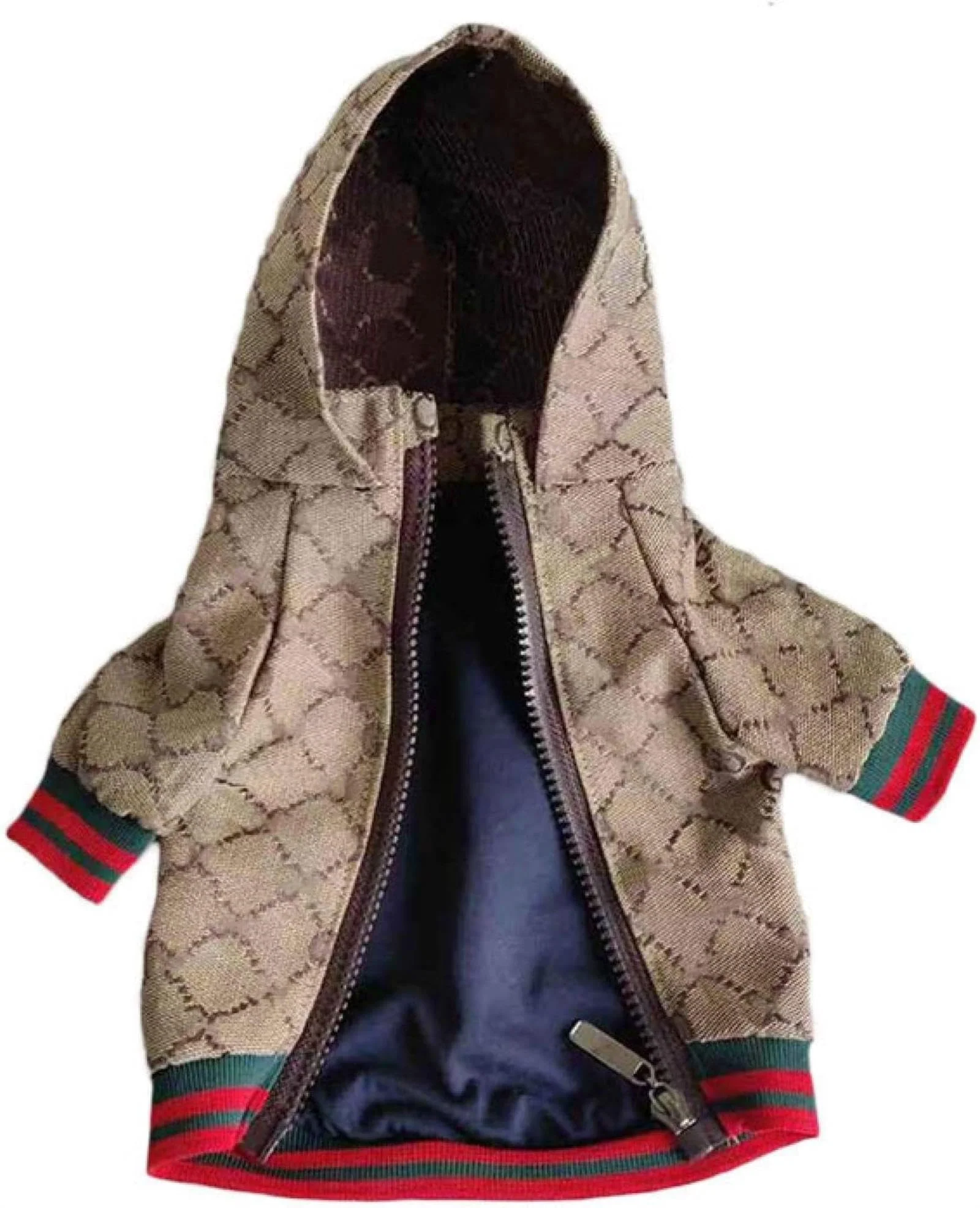 Refined HQREA Dog Hoodie – Luxury Winter Jacket for Small Dogs L Designer Coat for French Bulldog Pug Healthy