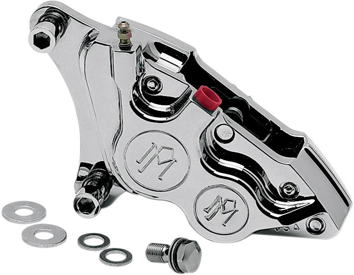 High-Performance PERFORMANCE MACHINE PM Caliper – Front Left – Chrome – 84-99 Harley-Davidson 0053-2915-CH Easy-to-Use
