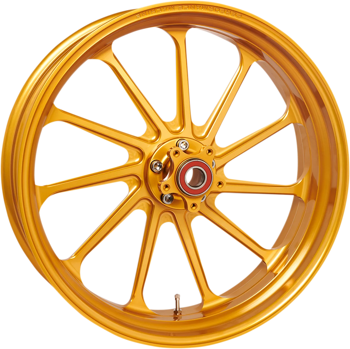 Green PERFORMANCE MACHINE PM Wheel – Assault – Front – Dual Disc with ABS – Gold Ops – 21×3.5 12047106SLAJAPG Functional