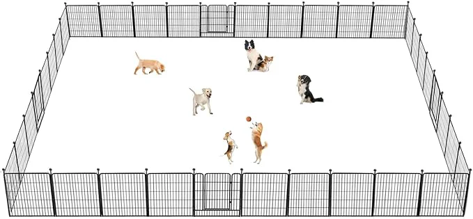 Trendy Dog Playpen 32 inch 36 Panels Indoor Outdoor Dog Pen Long-Lasting