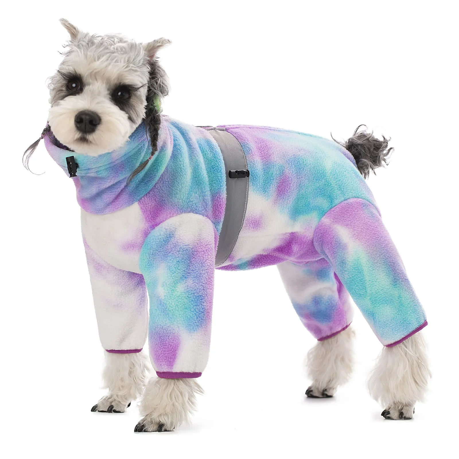 Eco-Friendly AITOLI Dog Coats for Small Dogs Polar Fleece Warm Winter Pajamas Bodysuit Advanced