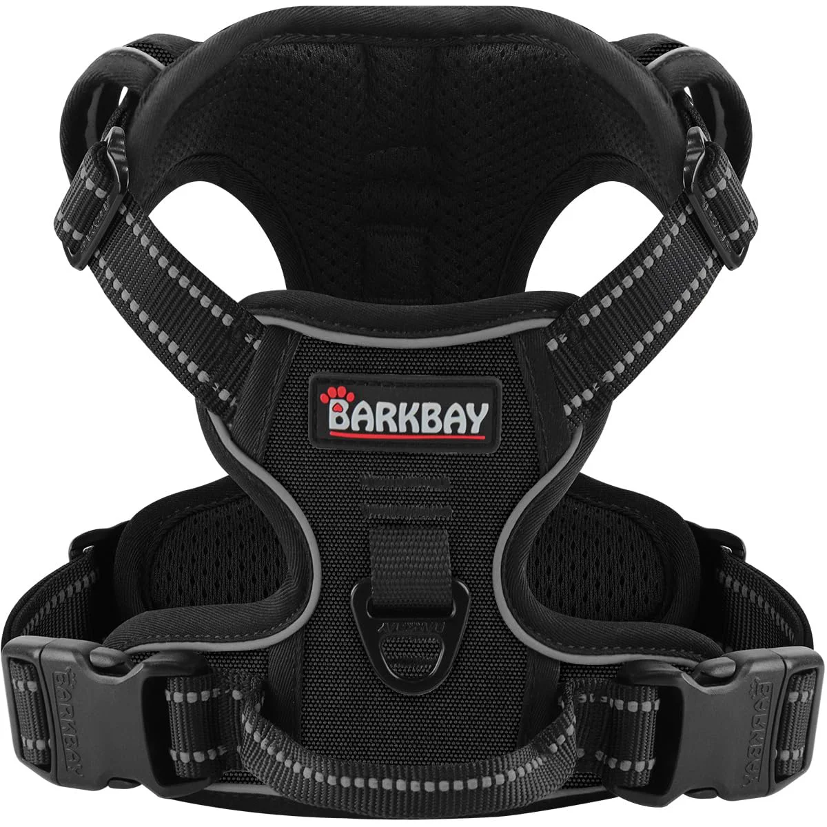 Verified BARKBAY No-Pull Dog Harness for Large Dogs – Adjustable Reflective Durable Quality