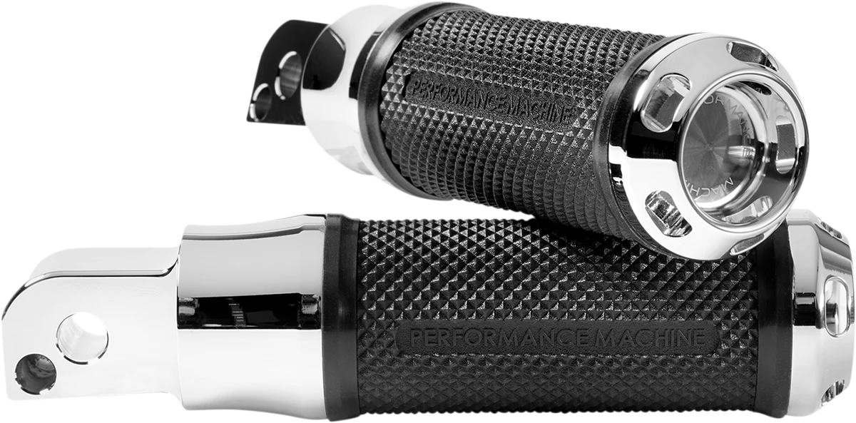 Detailed PERFORMANCE MACHINE PM Apex Footpegs – M8 – Passenger – Chrome 0035-1241M-CH Artisan