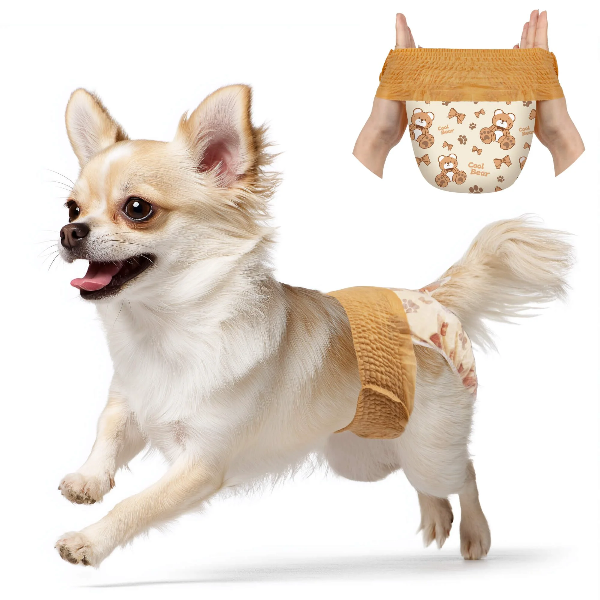 Outstanding Dono Disposable Dog Diapers Female XS – 360° Stretch Waistband Leak-Proof Ultra-Absorbent Reliable