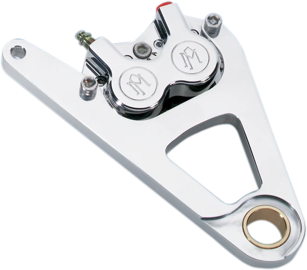 Genuine PERFORMANCE MACHINE PM Single Disc Caliper – Front – Chrome – Springer 00-07 1230-0017-CH Natural