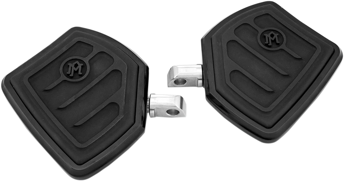Reusable PERFORMANCE MACHINE PM Passenger Floorboards – Contoured – Black 0036-1016-B Artisan