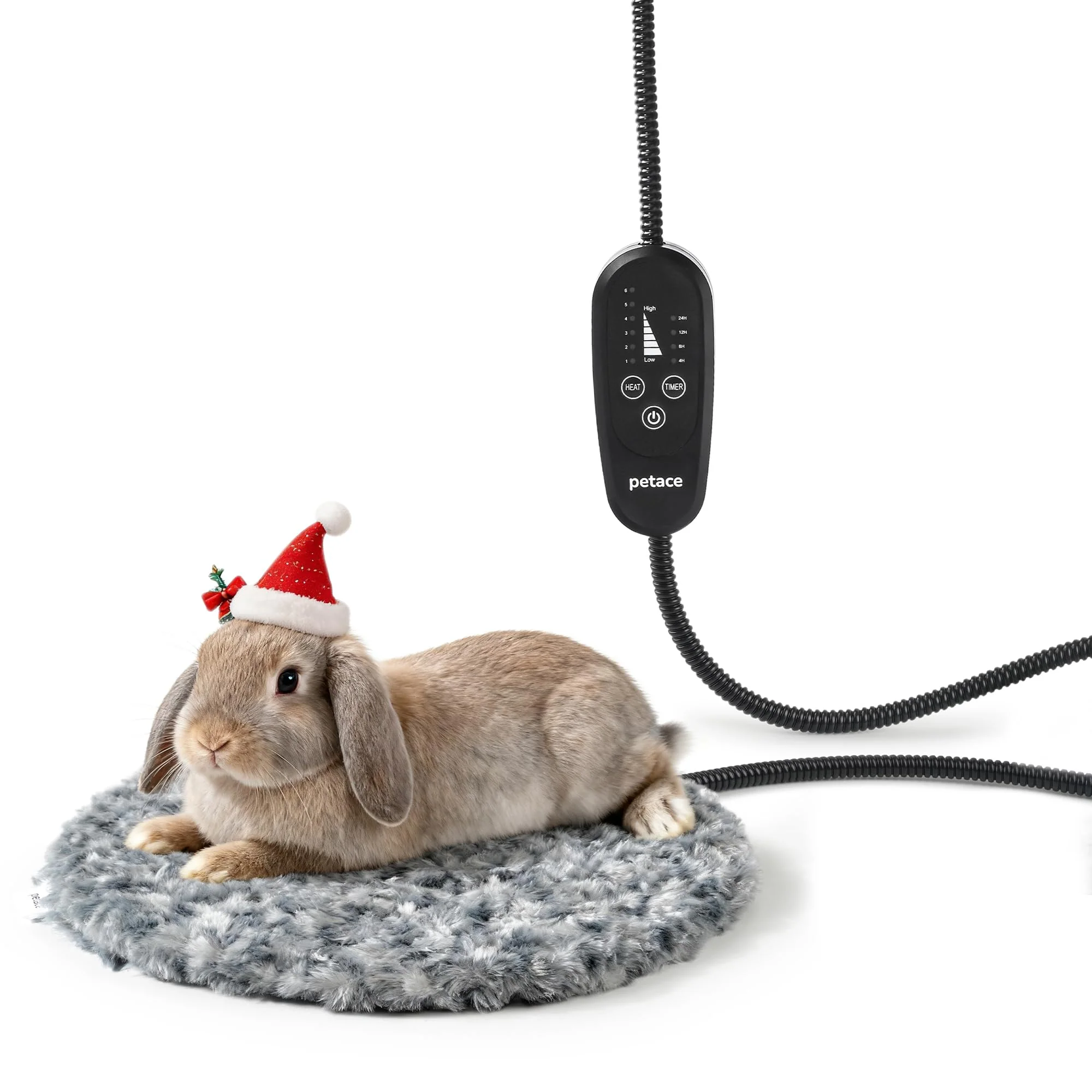 Trendy Petace Adjustable Temperature Heated Bed with Timer – Round 11.8-in Indoor Pet Heating Pad High-Quality