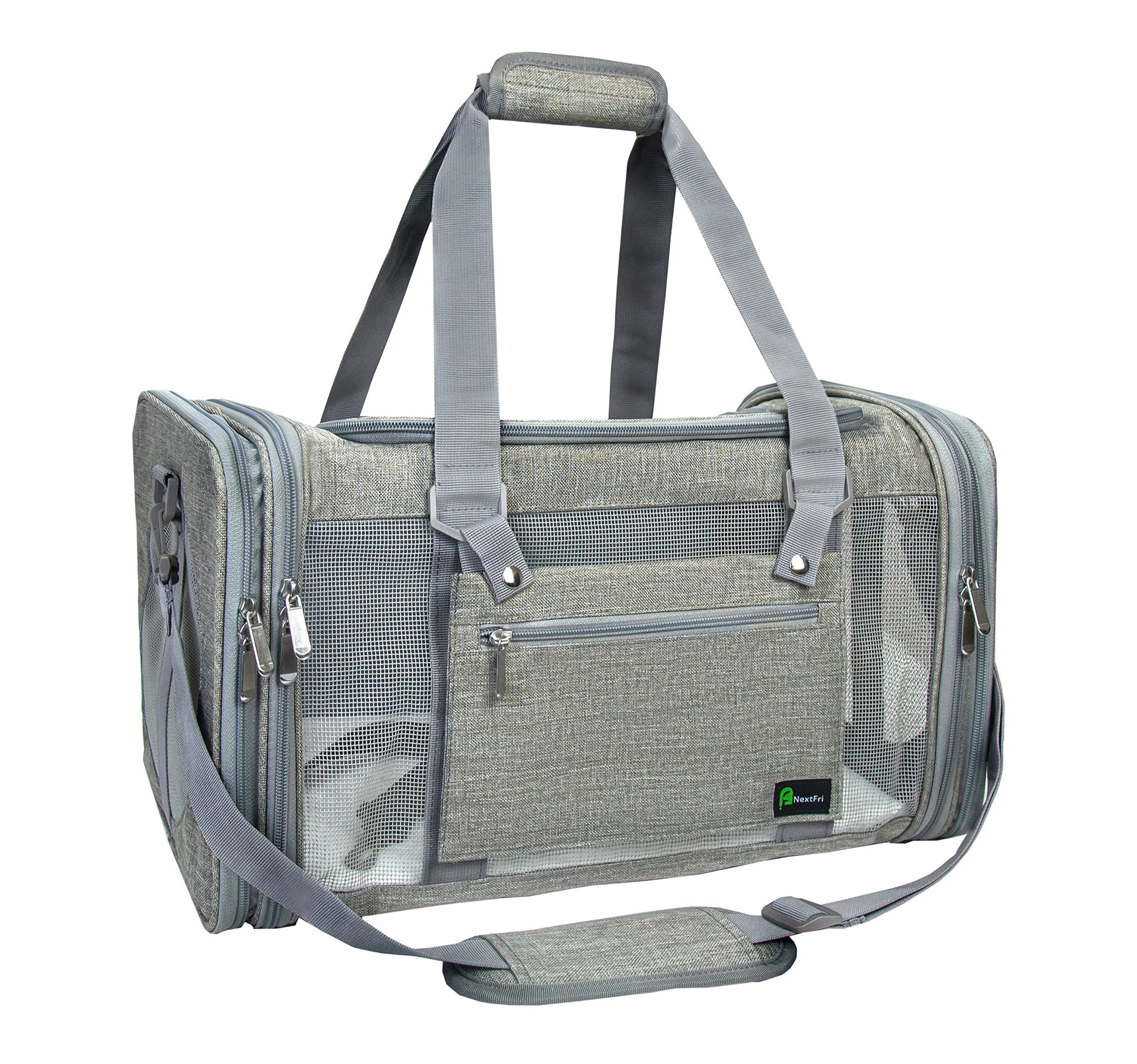 Excellent NextFri Soft-Sided Pet Carrier for Cats Small Dogs — Up to 15 lbs Medium Grey Trusted
