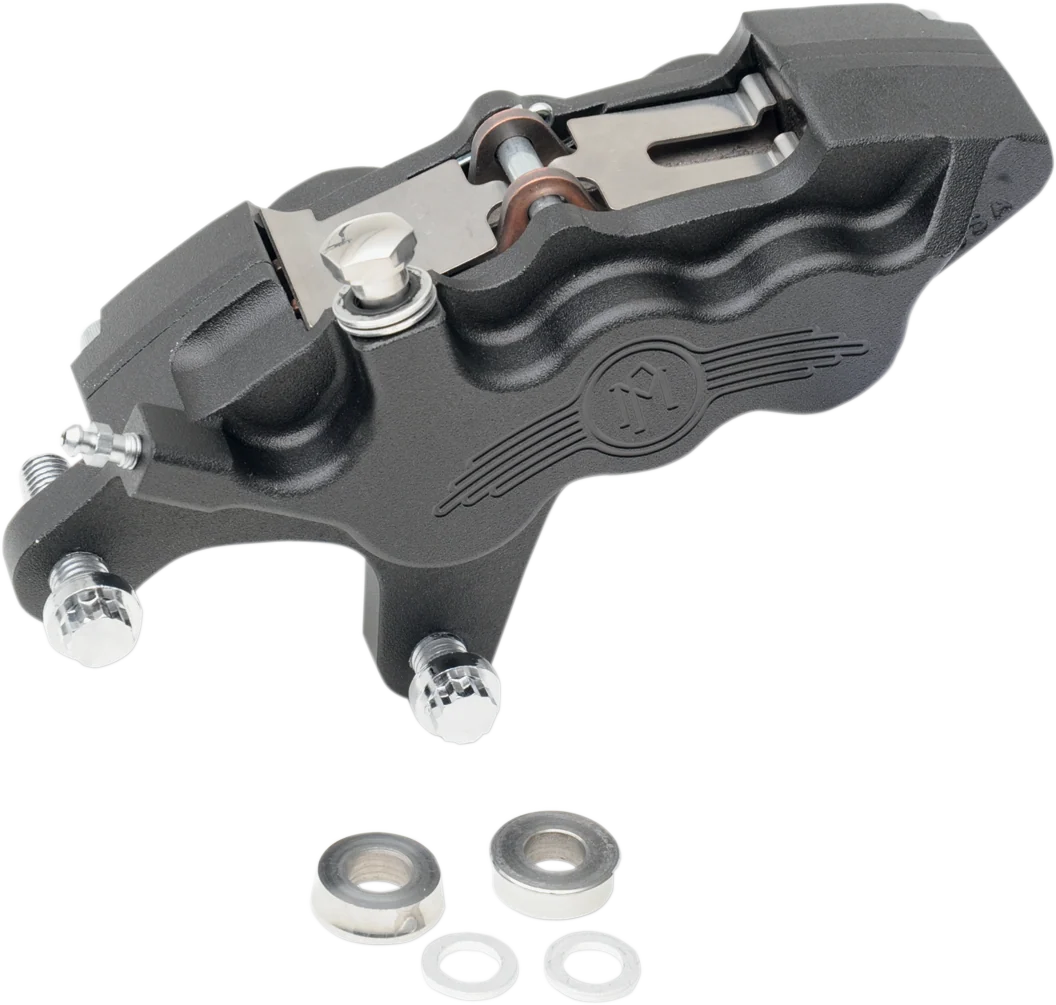 Advanced PERFORMANCE MACHINE PM 6 Piston Caliper – 11.5 – Left – Black Ops 0051-2915-SMB Fast