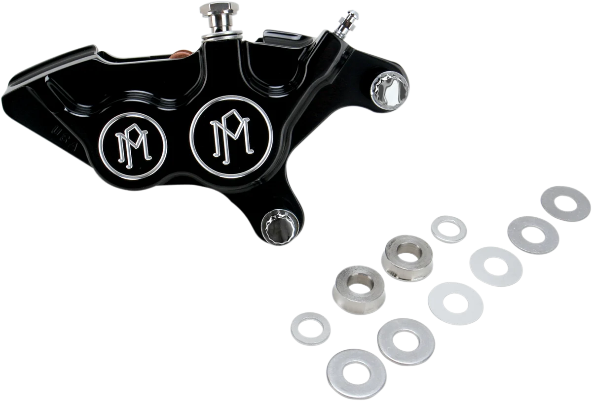 Smooth PERFORMANCE MACHINE PM 4-Piston Caliper – Front Right – Contrast Cut – 11.5 0053-2920-BM Consistent