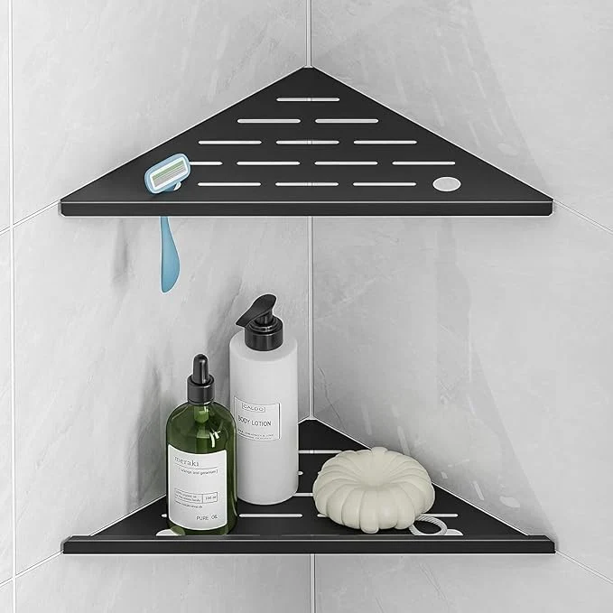 Fine Crafted Corner Shower Shelf with Razor Hole Modern Sturdy Shower Caddy 10 304 Stainless Steel Shower Organizers Bathroom Shelf for Tile Wall No Drilling Grout Mount Shelf for Shower Bathroom AccessoriesAbout ThisOverview Flexible