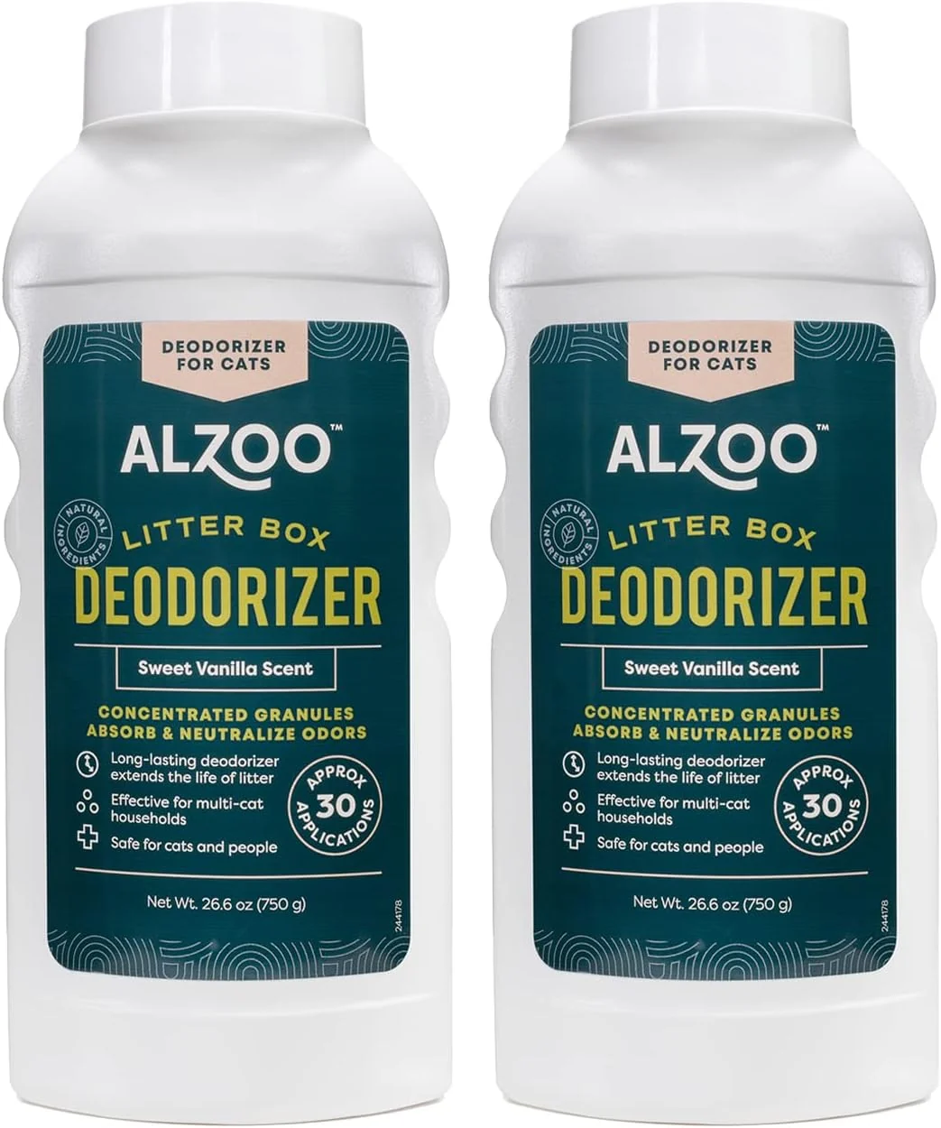 Minimalist ALZOO Cat Litter Deodorizer Concentrated Granules Absorb Carefully Designed