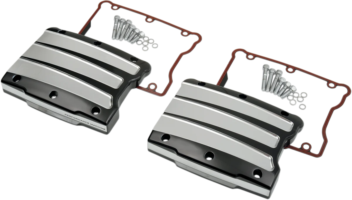Prestigious PERFORMANCE MACHINE PM Rocker Box Cover – Scalloped – Platinum Cut – Twin Cam 0177-2021-BMP Crafted