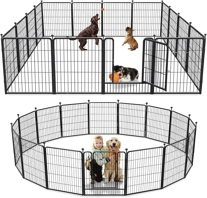 Consistent Dog Playpen 32 inch 16 Panels Indoor Outdoor Dog Pen Selected