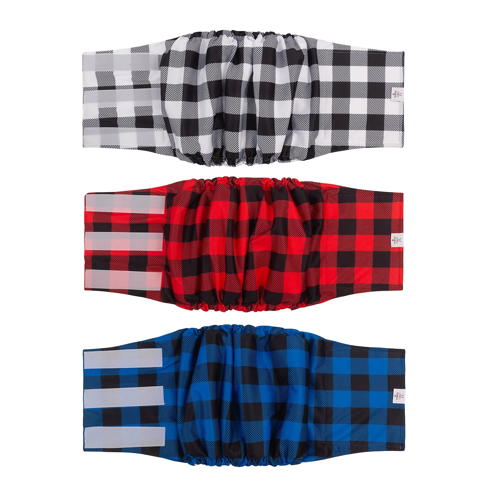 Trendy CuteBone Male Dog Diapers Belly Band Wraps – 3-Pack DM27XL Washable Fine