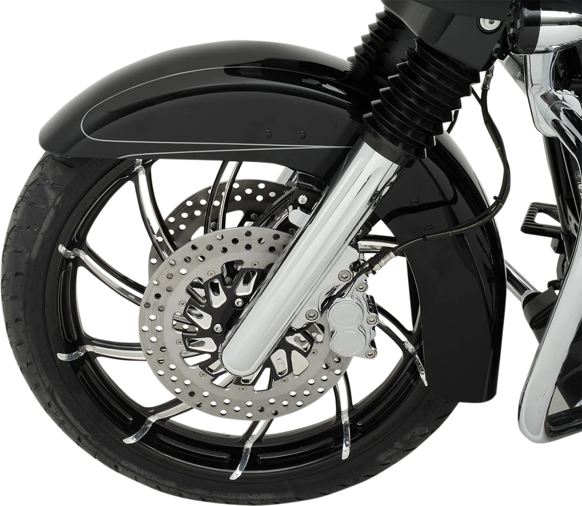 Lightweight PERFORMANCE MACHINE PM Wheel – Supra – Front – Dual Disc with ABS – Platinum Cut – 21×3.5 – ’08 FL 12047106SUPAJBP Stylish