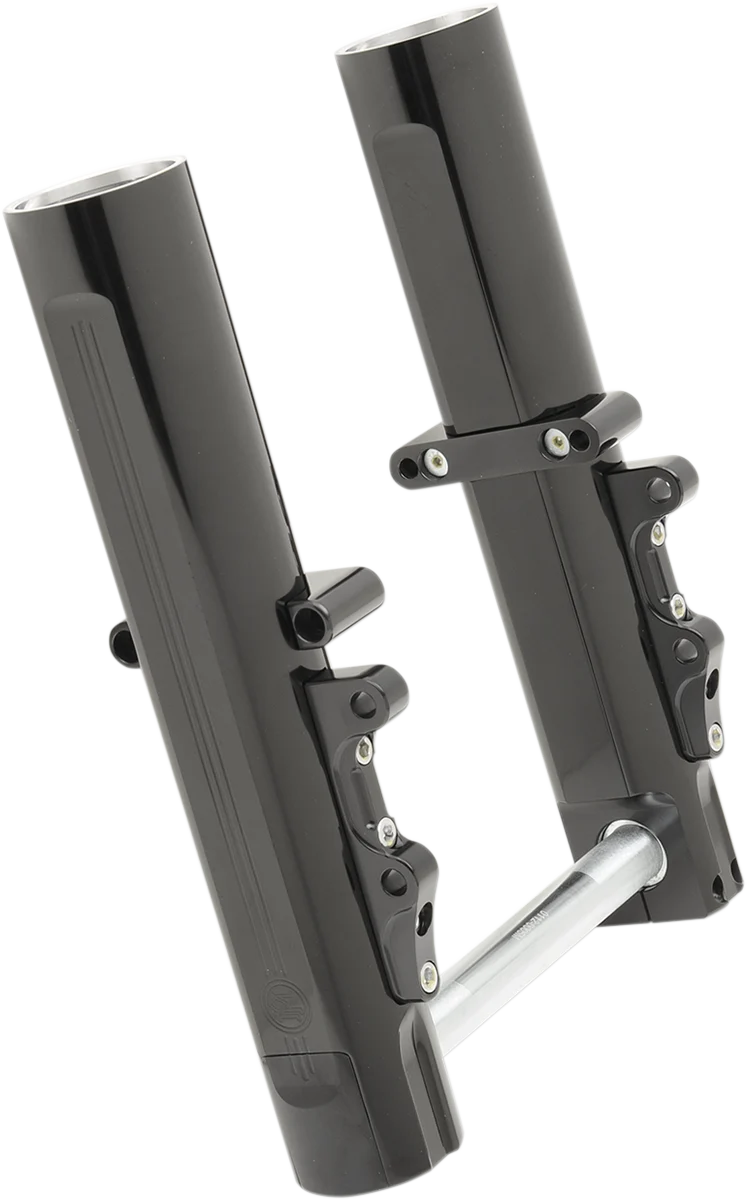 Classic PERFORMANCE MACHINE PM Fork Leg Kit – Black – Lower – Dual Disc – ’14-’20 FL 0208-2096-B Verified