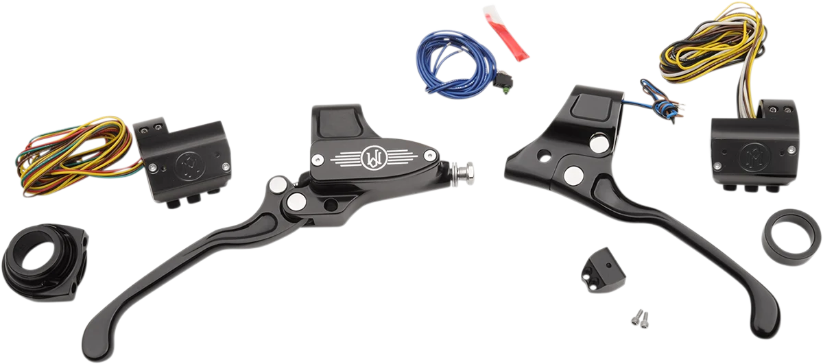 Casual PERFORMANCE MACHINE PM Handlebar Control Set – Cable – 9 16 Master Cylinder – Black 0062-4019-BM Superior