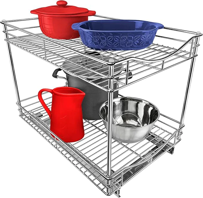 Casual LYNK PROFESSIONAL® Pull Out Cabinet Organizer – 14 x 18 – Slide Out Cabinet Organizer for Kitchens – Sliding Shelves – Pull Out Drawer Pots and Pans Storage – Lifetime Ltd Warranty – 2 TierAbout ThisOverview Prestigious