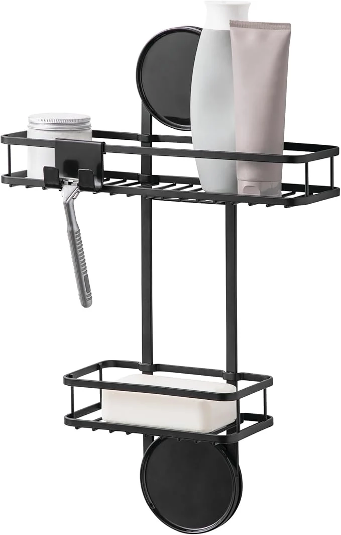 Flexible iDesign Self-Adhesive Shower Caddy with Razor Holder – Matte BlackAbout ThisOverview Green