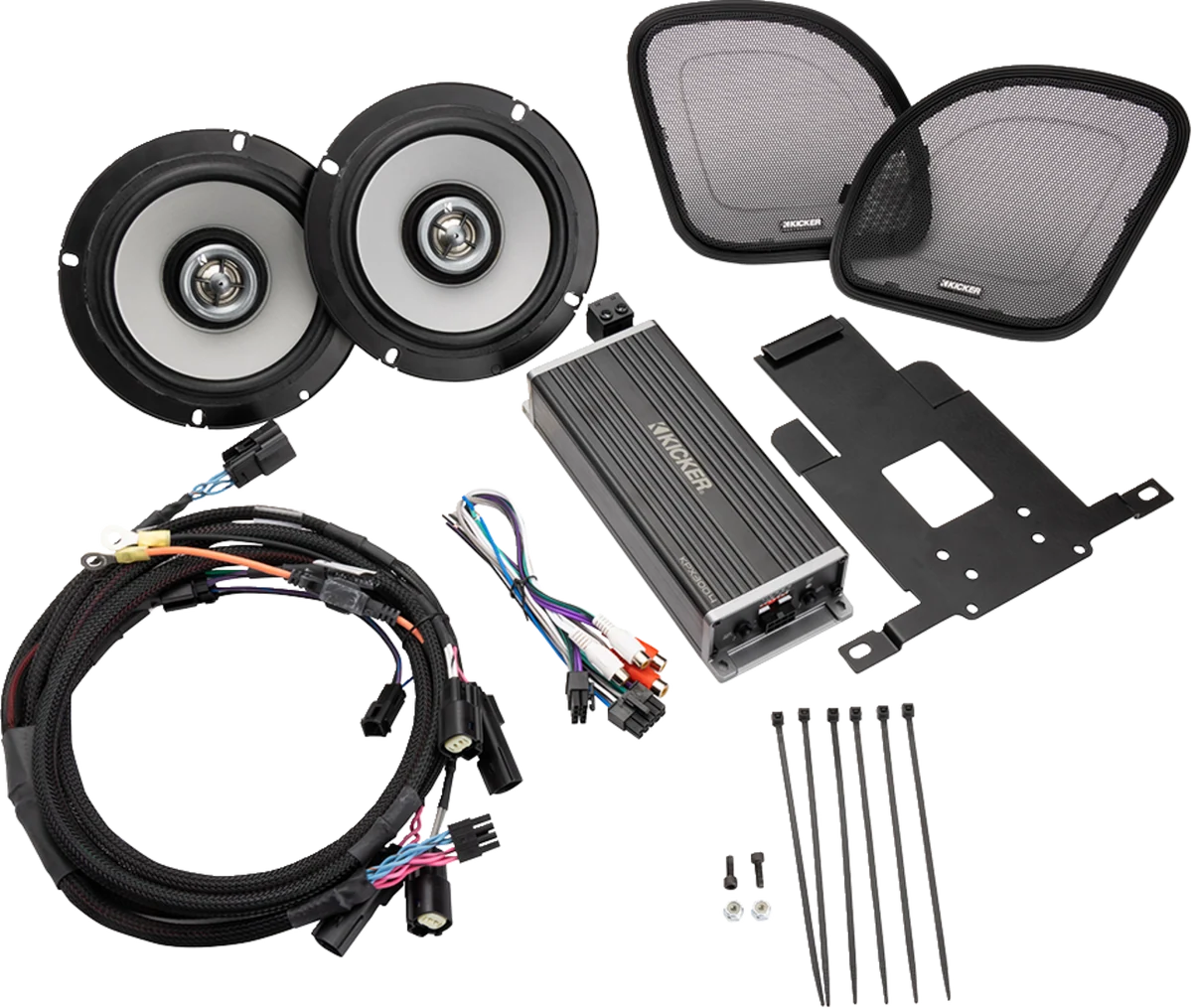 Versatile KICKER 6-1 2 Speaker 300 W Amplifier Kit – Road Glide 50HDR154 World-Class