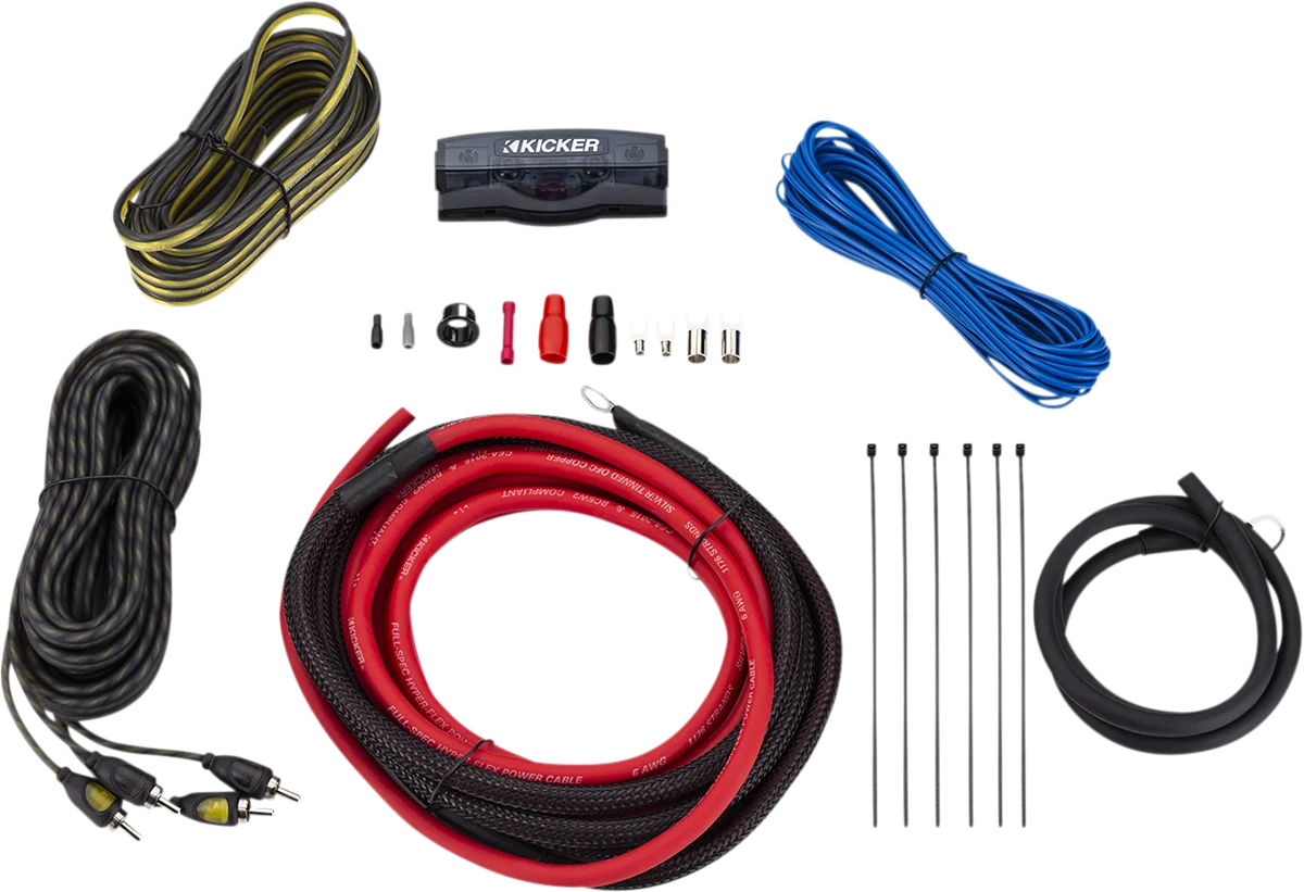 Artisan KICKER Amp Install Kit – 6 Gauge 47VK6 Sophisticated