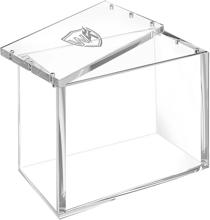 Superior PKMN Booster Box Case 8mm Ultra Thick Acrylic Protector with Magnetic Lid Stackable Clear Display Box for Trading Card CollectionAbout ThisOverview Official