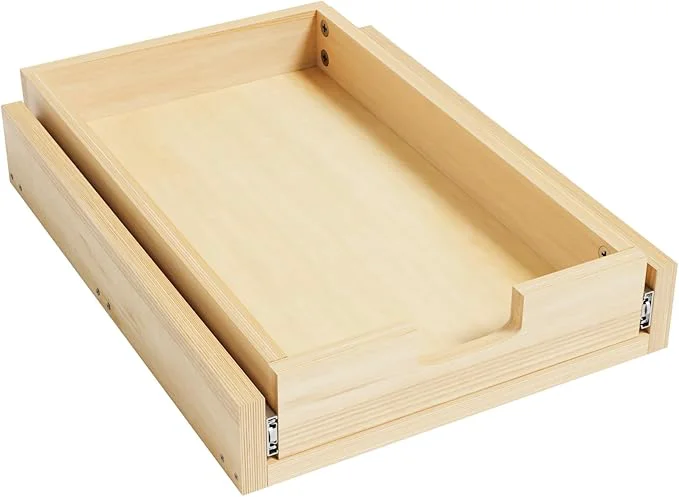 Reusable Pull Out Cabinet Organizer 14”W×21”D Sliding Drawers for Cabinets Soft Close Slide Out Wooden Pull out Drawers Base Cabinet Organization for Kitchen Pantry BathroomAbout ThisOverview Lightweight