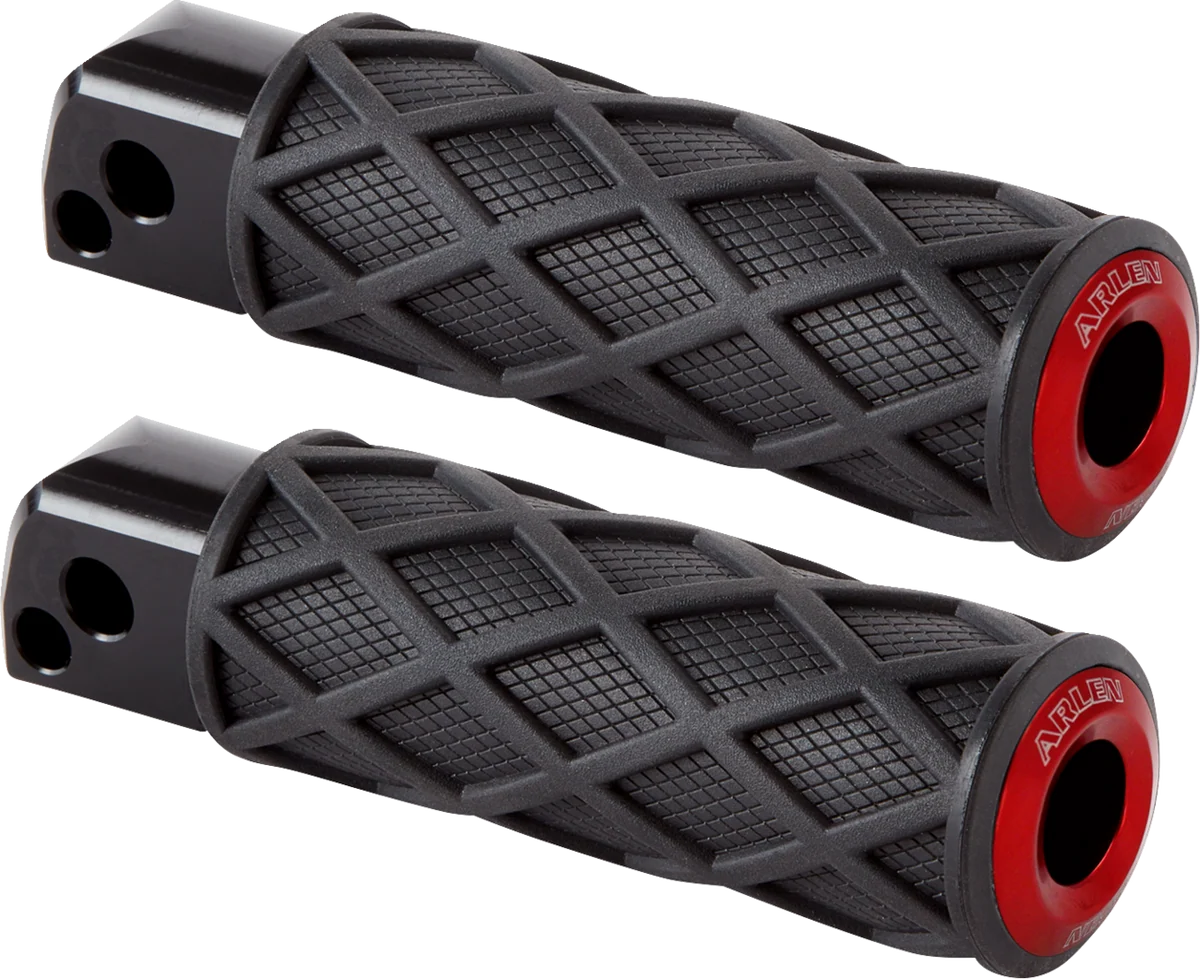 Unique ARLEN NESS Diamond Foot Pegs – Passenger – Red 400-060 Genuine