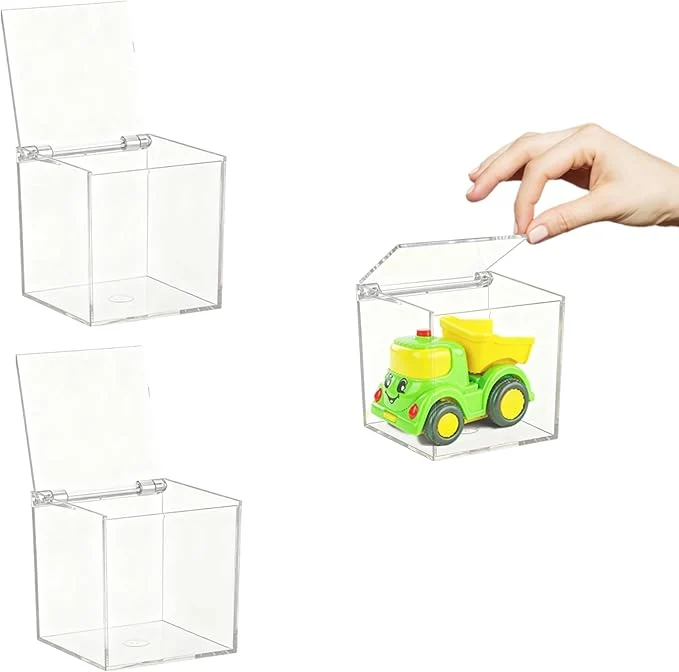 Minimalist Small Acrylic Box Clear Hinge Lid Display Box with Lid Multipurpose Storage Contanier for Keepsakes Jewelry TrinketsAbout ThisOverview Next-Generation