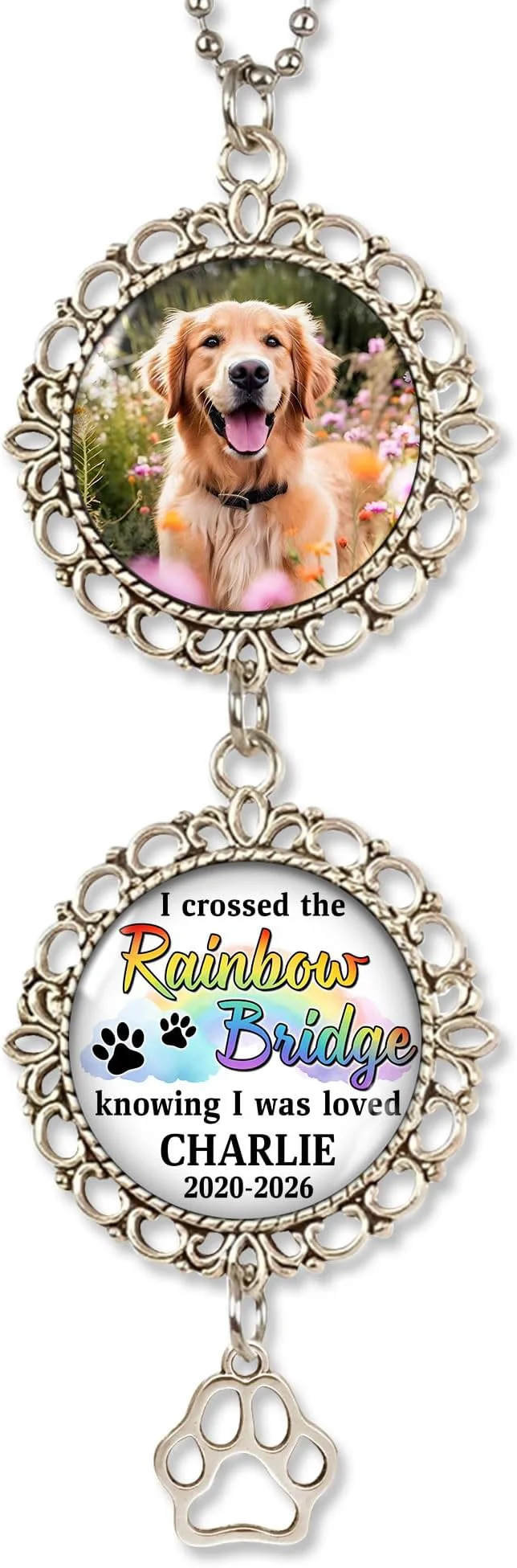 Breathable Hyturtle Personalized Pet Memorial Car Hanging Ornament Luxury