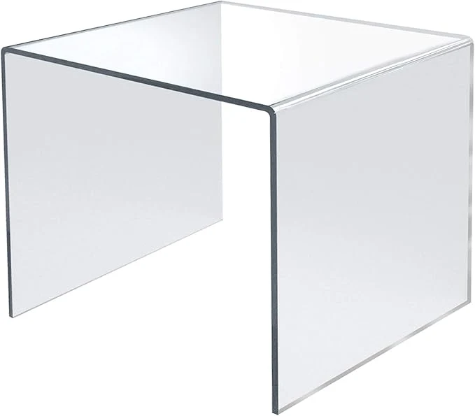 Convenient Azar Displays 515314 9.5 Square Acrylic Riser 4 Pack About ThisOverview Reusable