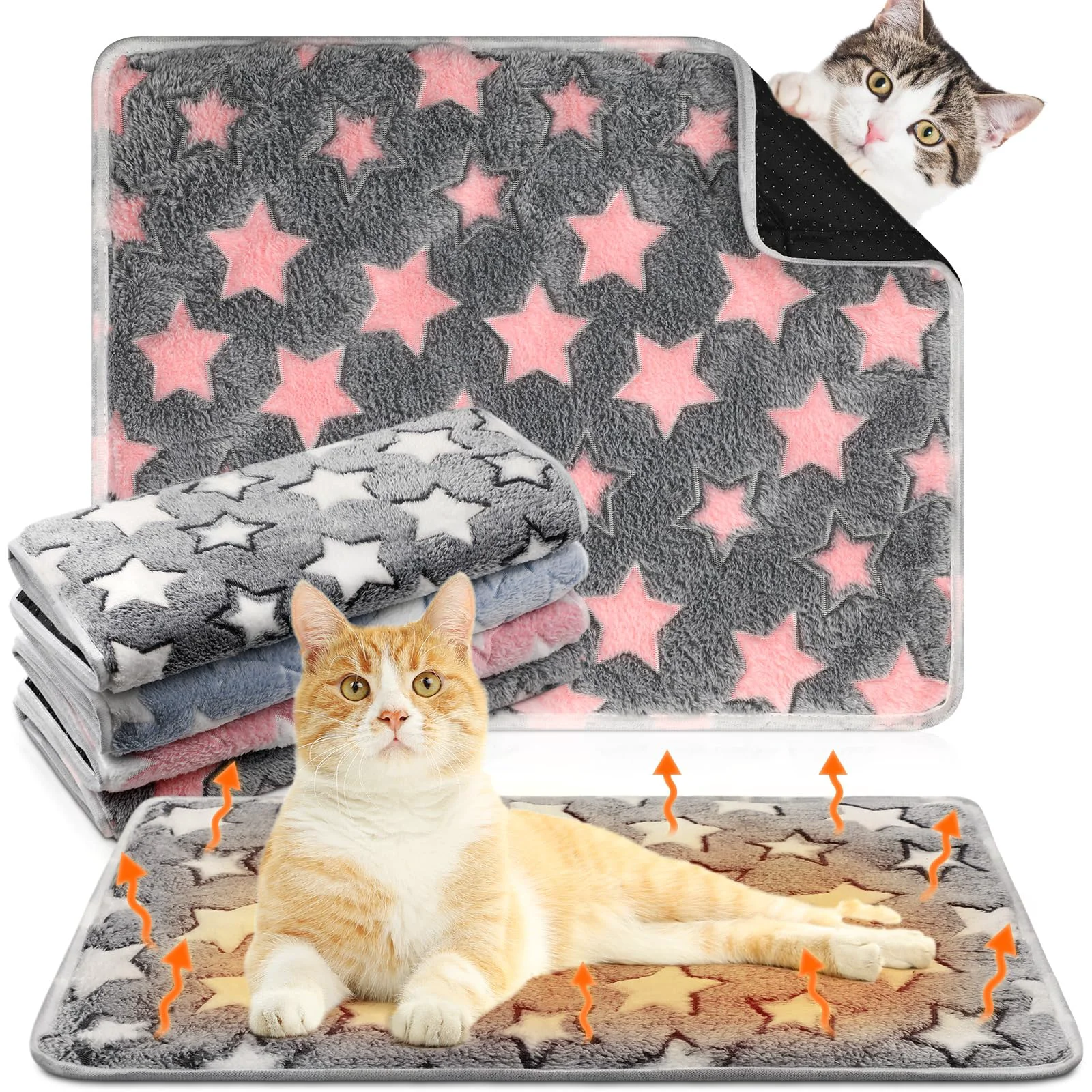 Exclusive Clysee 4 Pack Self-Heating Cat Bed Responsible