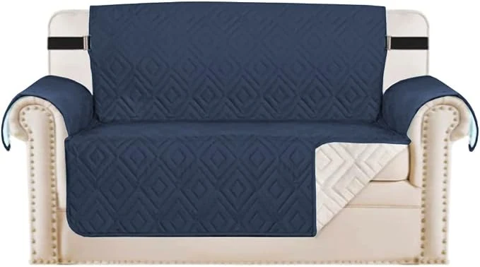 Comfortable H.VERSAILTEX Reversible Loveseat Cover Furniture Protector Anti-Slip Water User-Friendly