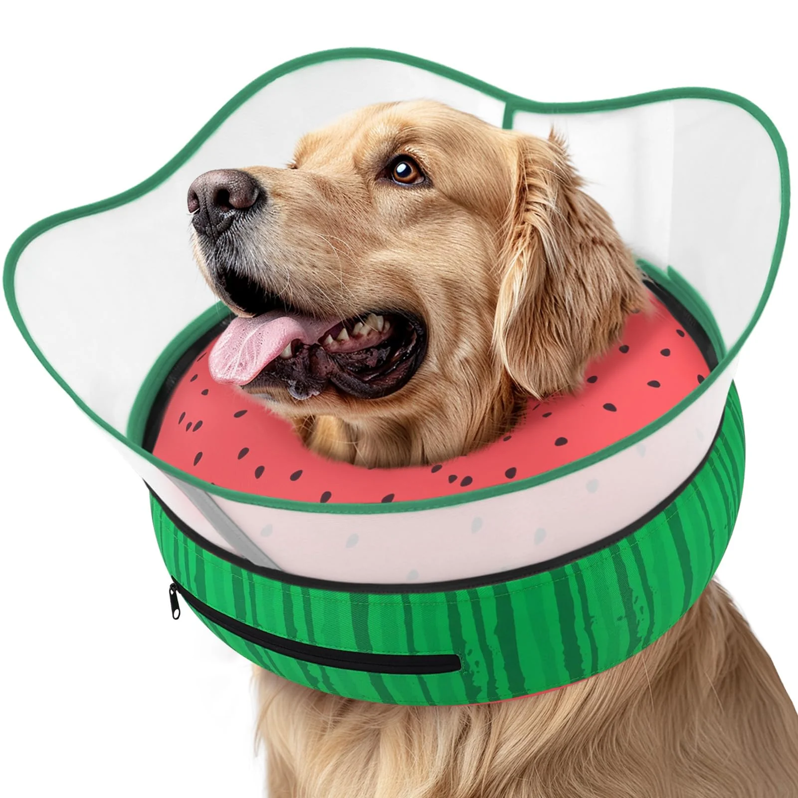 Trendy Supet Raised Inflatable Dog Cone Collar — Soft Donut Recovery Collar for Small to Large Dogs Lightweight