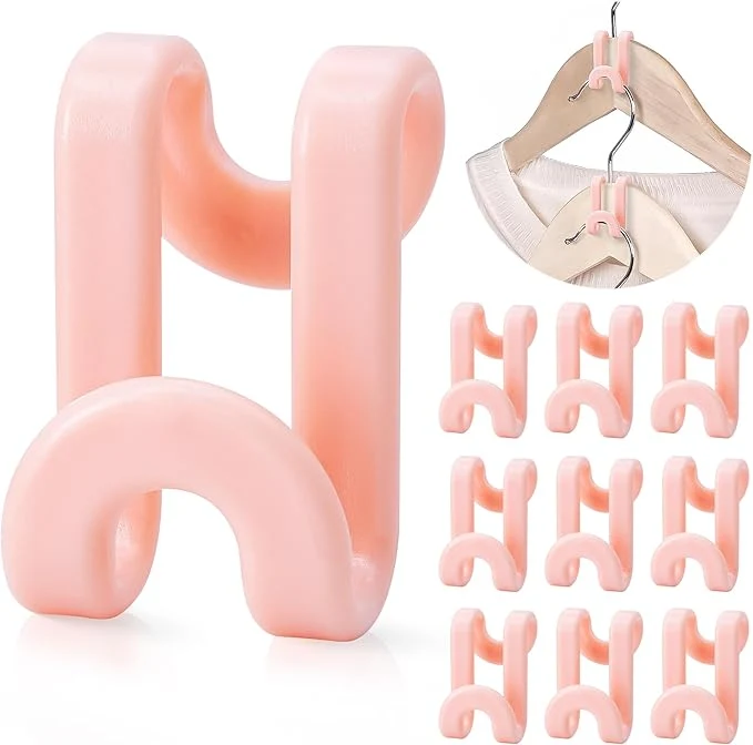 High-Quality Mlici Clothes Hanger Connector Hooks 60 Pack Hanger Extender Space Saver Heavy Duty Clothes Extender Hooks for Stacking Closet Organization Pink About ThisOverview Premium