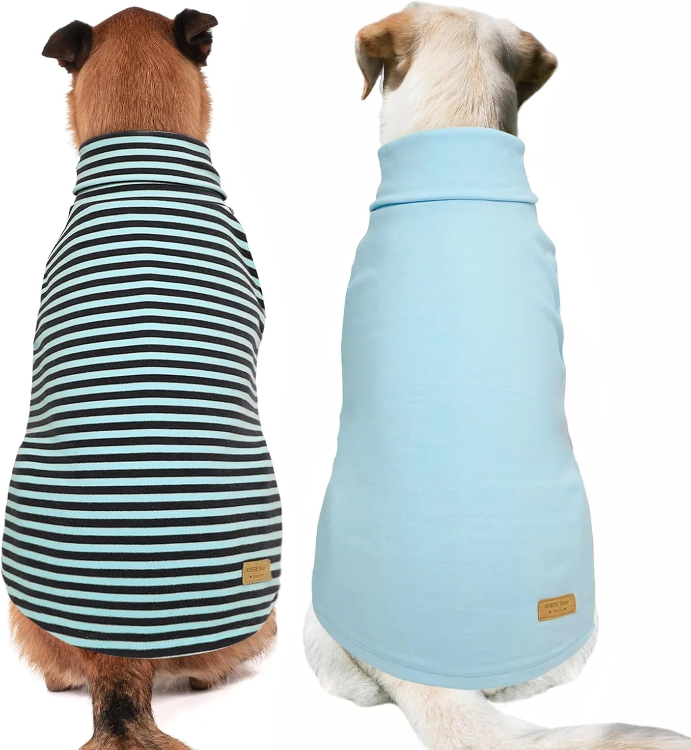 Fast KYEESE 2Pack Dog Sweater Turtleneck Pet Clothes Warm Dogs Coats Stretchy Large Dog Sweaters for Medium Dogs Boy Pullover Pet Sweatshirt Outstanding