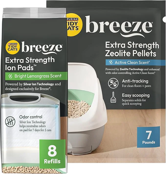Responsible Purina Tidy Cats Breeze Cat Litter Extra Strength Refill Bundle Original