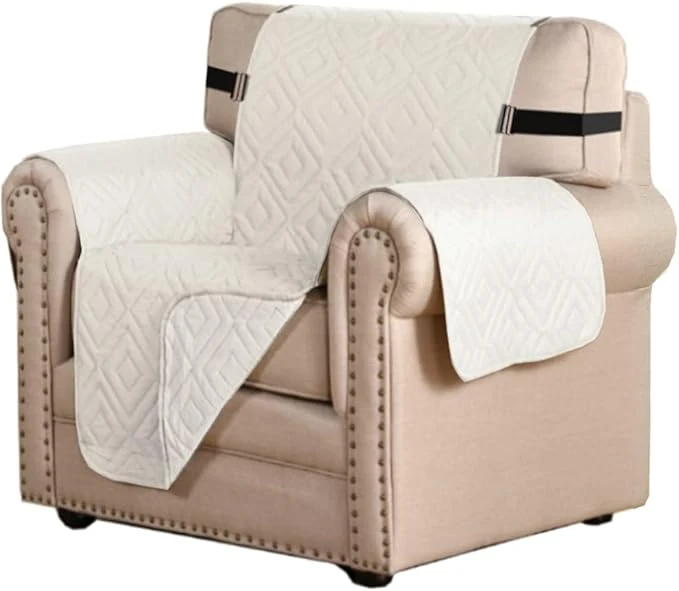 Pure H.VERSAILTEX Reversible Chair Cover Furniture Protector Anti-Slip Couch Cover Professional