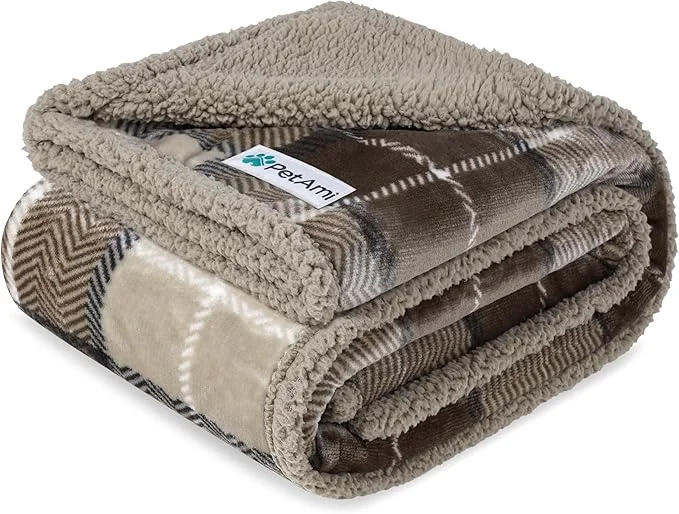 Smooth PetAmi Waterproof Dog Blanket for Medium Large XL Dog Puppy Cat Throw for Couch Soft