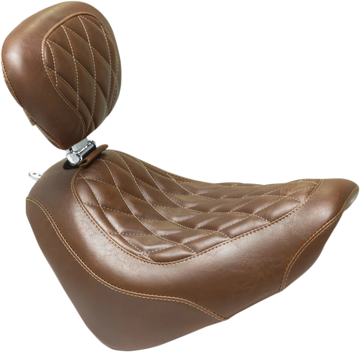 Specialty MUSTANG Seat – Wide Tripper Solo – with Backrest – Diamond – Brown 83013 Powerful