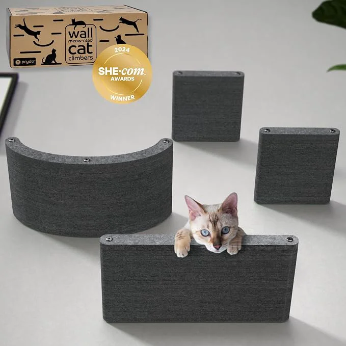 Original Wall Mounted Cat Shelves by Pryde Pets Safe