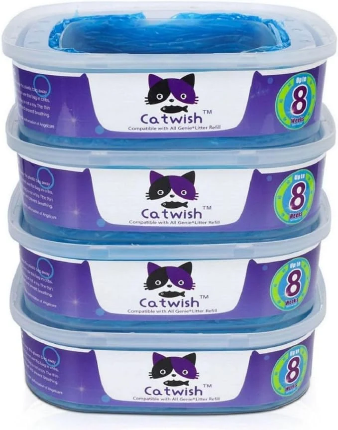 Dependable Cat Litter Refills Bags 4 Pack Enhanced Odor Control Litter Refills Compatible Smart