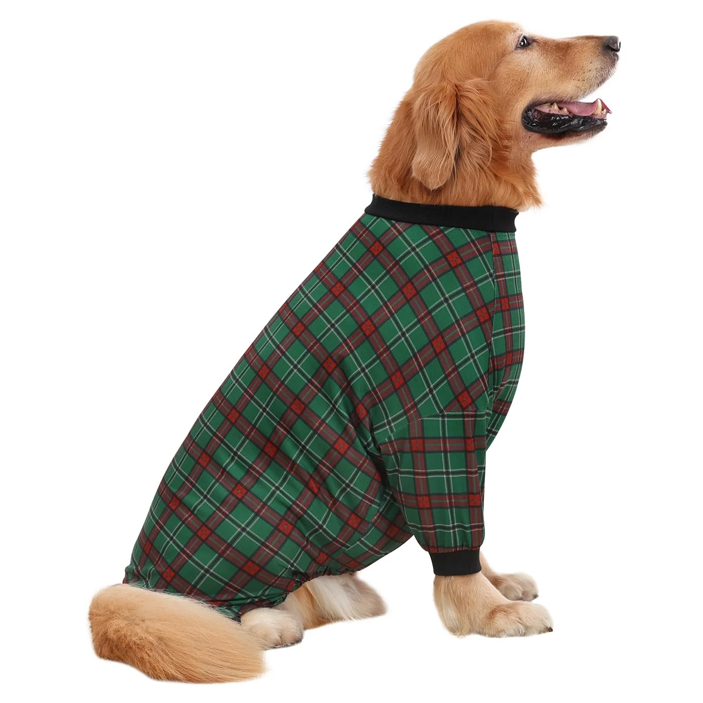 Fine Crafted HDE Dog Pajamas One Piece Jammies – Stretchy Lightweight Plaid PJs for M-3XL Dogs 2XL Contemporary