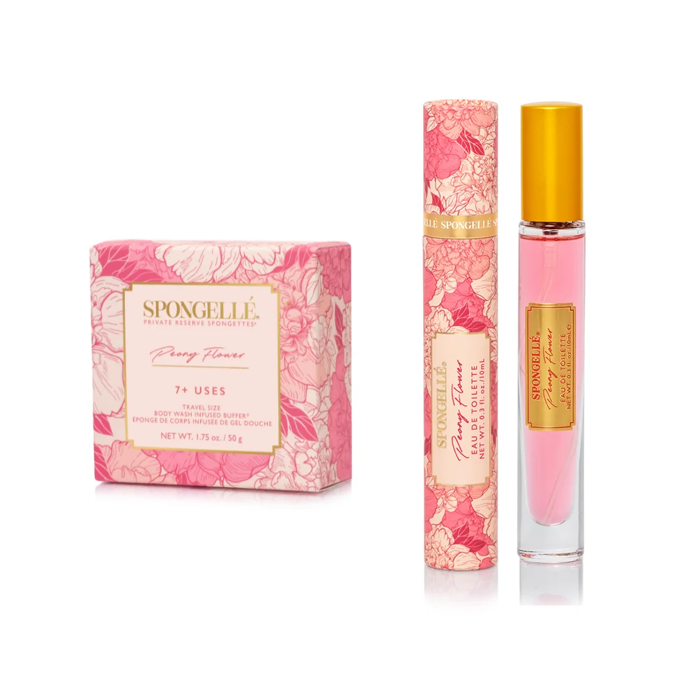 Pure Peony Flower Eau de Toilette Travel Spongette Enhanced