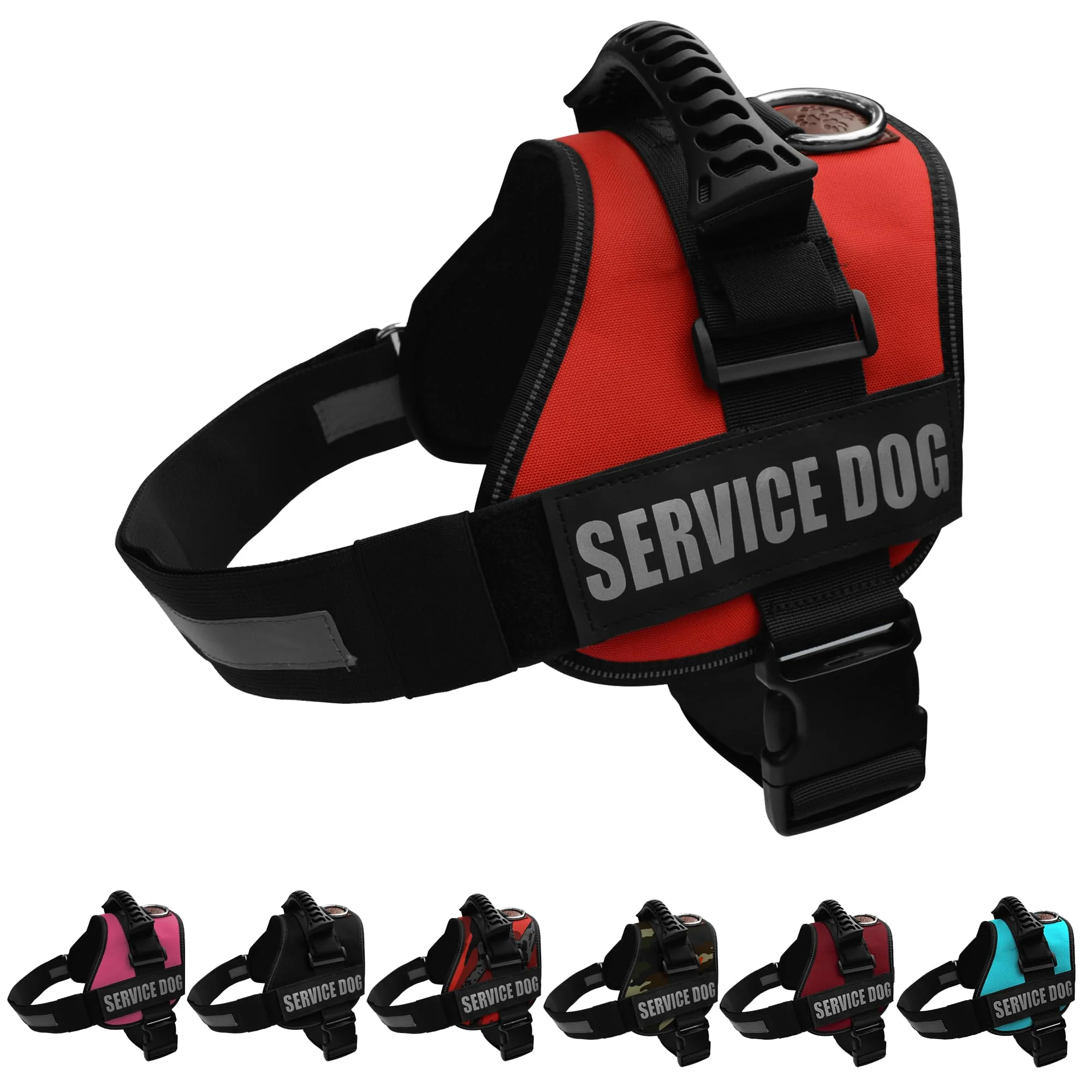 Sustainable ALBCORP Service Dog Vest Harness – Reflective No-Pull with Handle Mesh Padding XXS–XL Long-Lasting